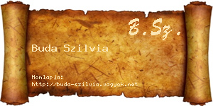 Buda Szilvia névjegykártya