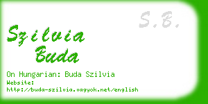 szilvia buda business card